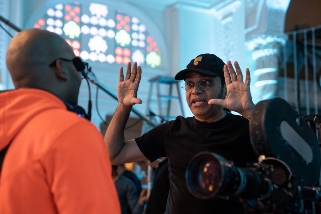 Anupam Sharma directing a music video